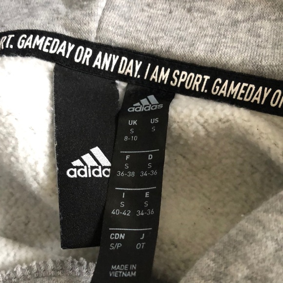 Grey Adidas oversized hoodie - Picture 2 of 3
